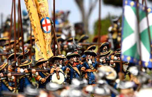 French vs Dutch tabletop action in the Low Countries, using the Never Mind the Matchlocks rules and the North Star 1672 range of figures, by Matchlocks author Andy Callan. 